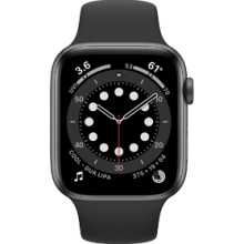 Apple Watch Series 6 40mm Aluminum Black Wifi + 4G Black Sport Band - A-grade
