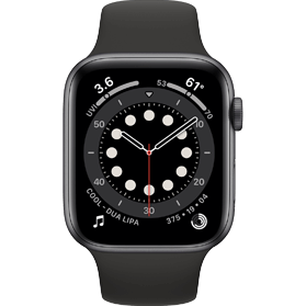 Apple Watch Series 6 40mm Aluminum Black Wifi + 4G Black Sport Band - A-grade