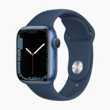Apple Watch Series 7 45mm Aluminum Blue Wifi Blue Sport Band - A-grade - Afbeelding 2