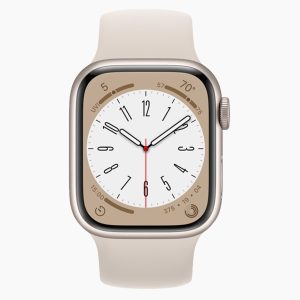 Apple Watch Series 8 45mm Aluminum Starlight Wifi White Sport Band - A-grade