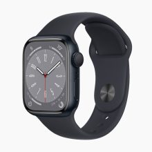 Apple Watch Series 8 45mm Aluminum Black Wifi Black Sport Band - A-grade - Afbeelding 2