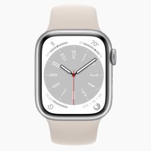 Apple Watch Series 8 45mm Aluminum Silver Wifi + 4G White Sport Band - A-grade