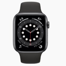 Apple Watch Series 6 40mm Aluminum Black Wifi + 4G Black Sport Band - A-grade - Afbeelding 2